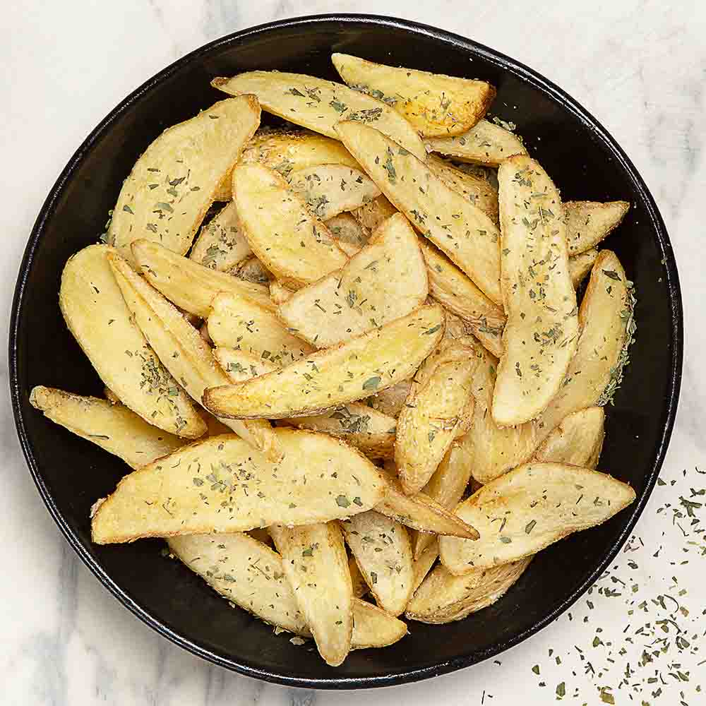 Receita de Batata Rústica Assada com Sal com Ervas Finas